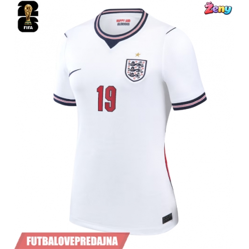 Lacne Ženy Futbalové dres Anglicko Ollie Watkins #19 MS 2026 Krátky Rukáv - Domáci